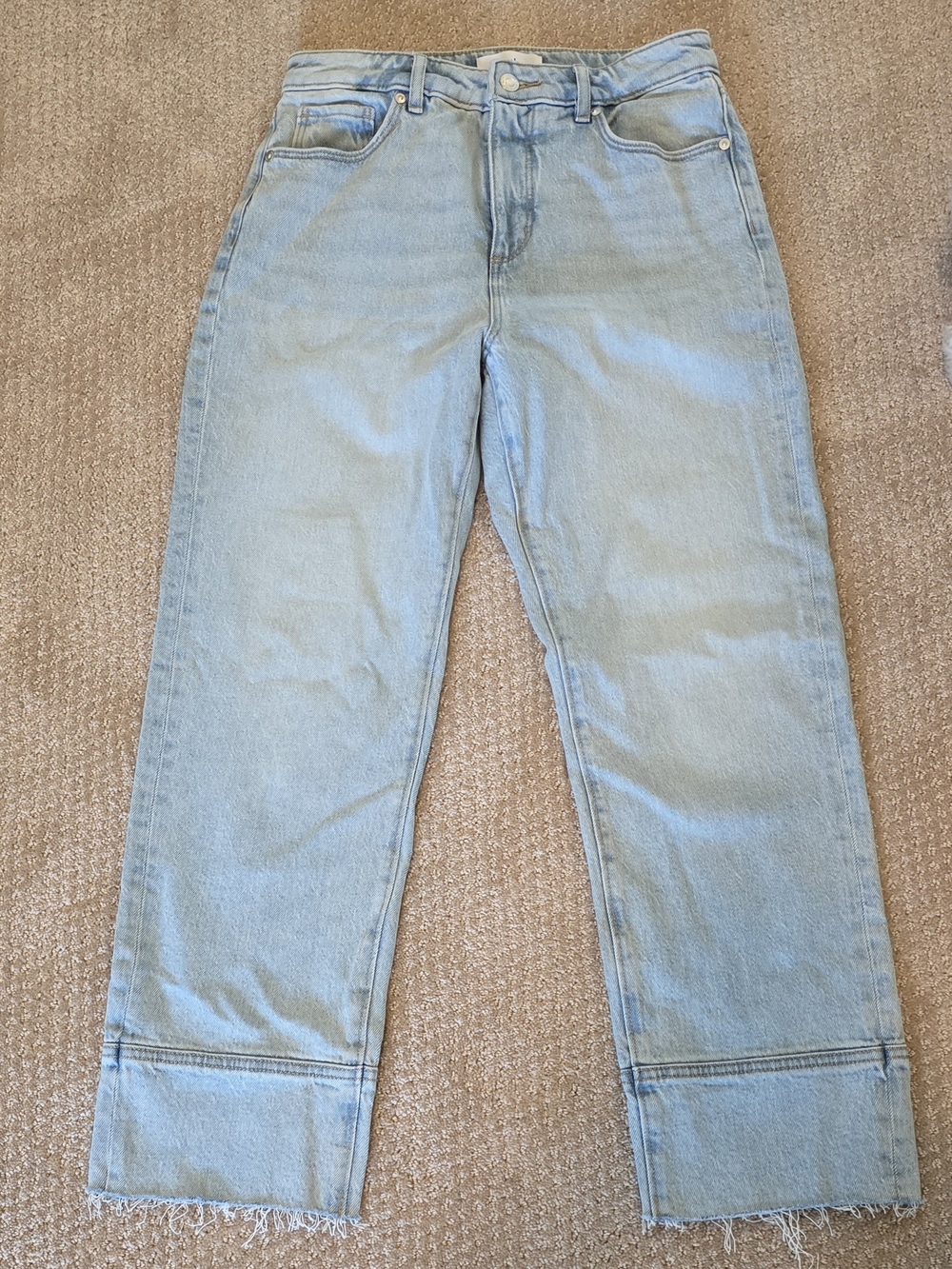 LOFT Women's Light Blue Straight Leg Jeans